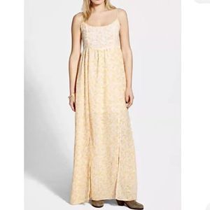 Volcom Yellow Floral Maxi Dress